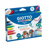 ΜΑΡΚΑΔΟΡΟΙ GIOTTO DECOR TEXTILE (6 τμχ) (494800) ΜΑΡΚΑΔΟΡΟΙ GIOTTO DECOR TEXTILE (6 τμχ) (494800)